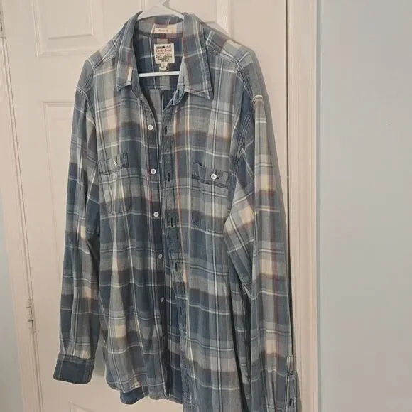 Nice mens lucky brand flannel shirt size xl - Picture 3 of 6
